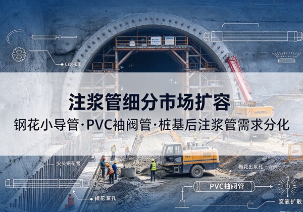 淄博注浆管细分市场扩容，隧道钢花小导管、PVC 袖阀管、桩基后注浆管需求分化